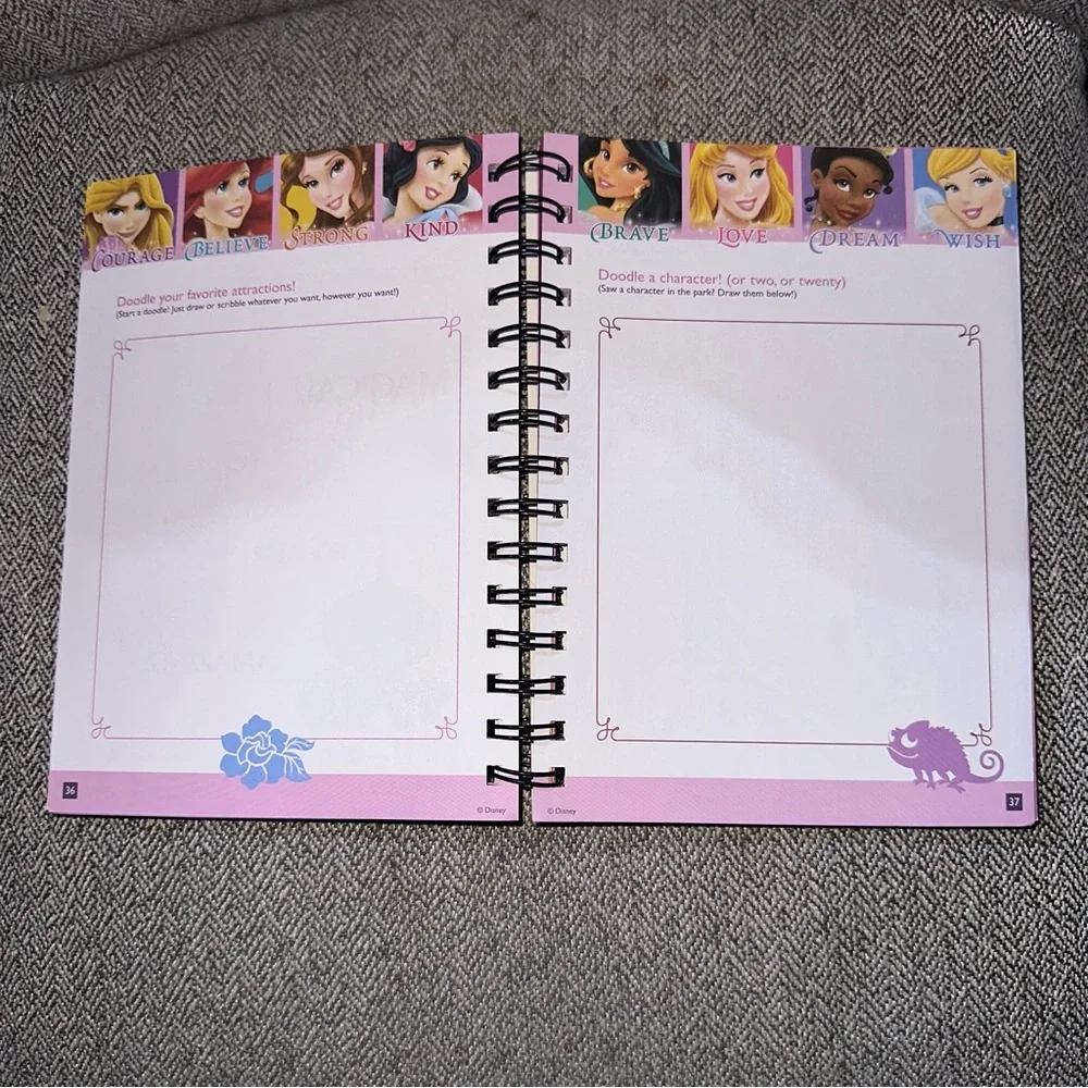 Disney World My Travels Princess Journal Disney Parks Exclusive Retired RARE HTF